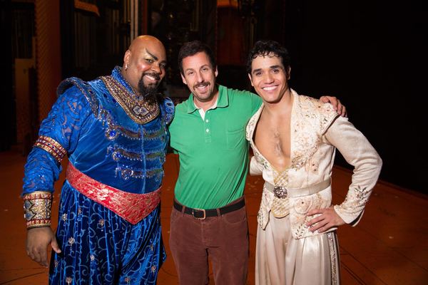 Photo Flash: Adam Sandler Attends ALADDIN on Broadway Image