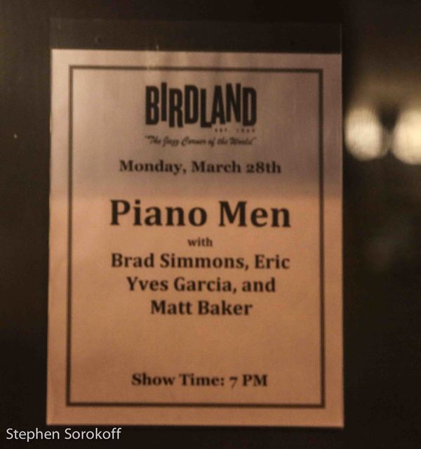 Photo Coverage: Piano Men Presented at Birdland Image