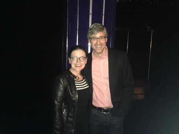 Photo Flash: Mo Rocca Visits Jennifer Simard at DISASTER! on Broadway Image