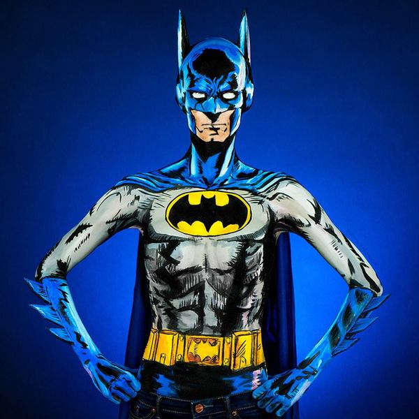 Photo Flash: Artist Kay Pike Transforms Her Body Into Comic Figures Using Body Paint Image