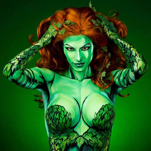 Photo Flash: Artist Kay Pike Transforms Her Body Into Comic Figures Using Body Paint 