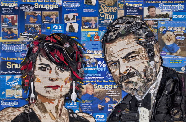 Photo Flash: Artist Jason Mecier Presents CELEBRITY TRASH Portraits - Lindsay Lohan, Pamela Anderson and More! Image