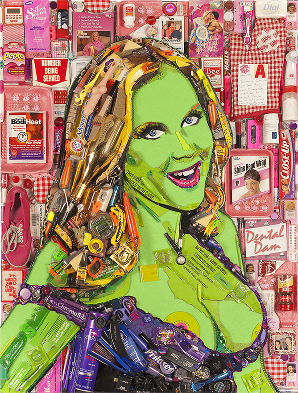 Photo Flash: Artist Jason Mecier Presents CELEBRITY TRASH Portraits - Lindsay Lohan, Pamela Anderson and More! 