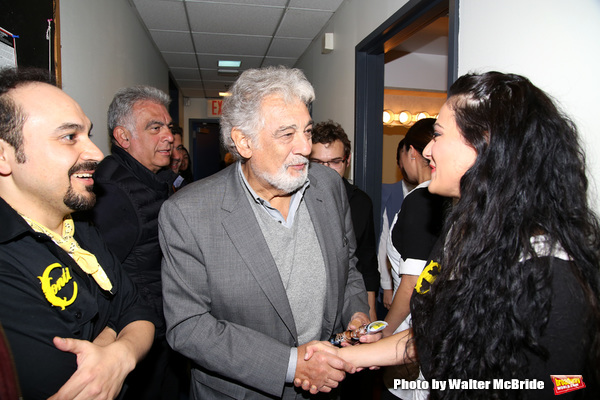 Placido Domingo with Jose Adan Perez and Samarie Alicea Photo