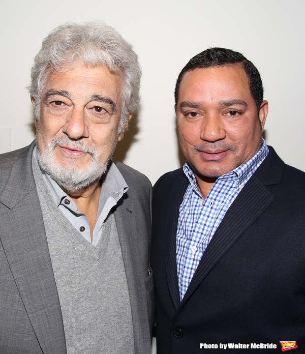 Placido Domingo with Frank Reyes  Photo