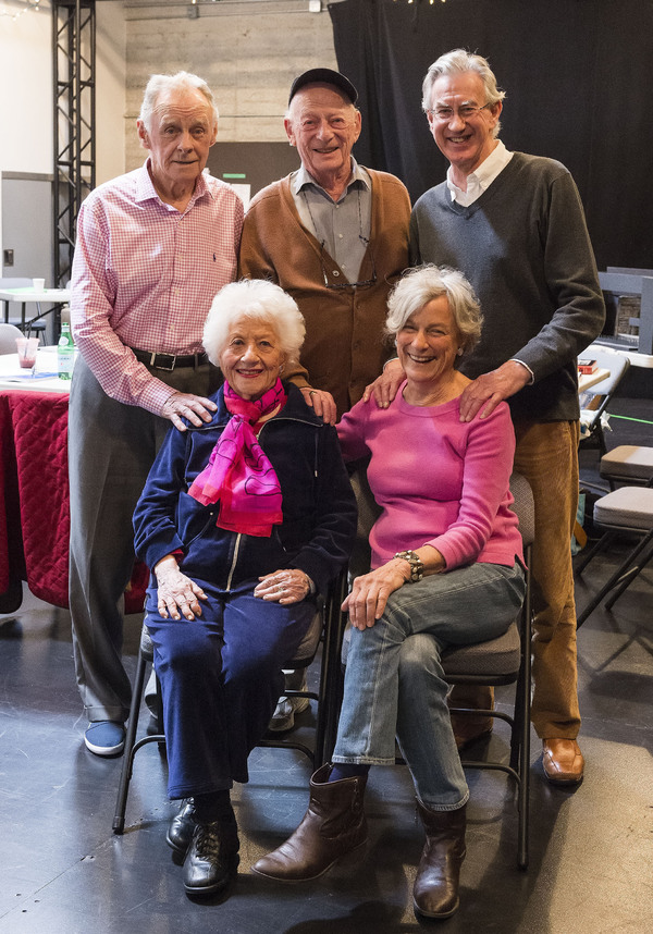 (back row) James Greene, Alan Mandell and Barry McGovern; (front row) Charlotte Rae a Photo