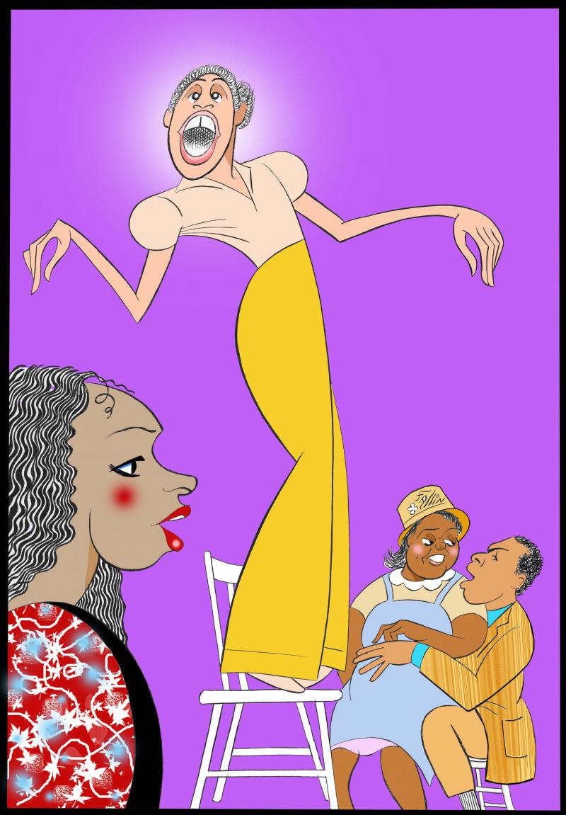 BWW Exclusive: Ken Fallin Draws the Stage - The Cast of THE COLOR PURPLE Image