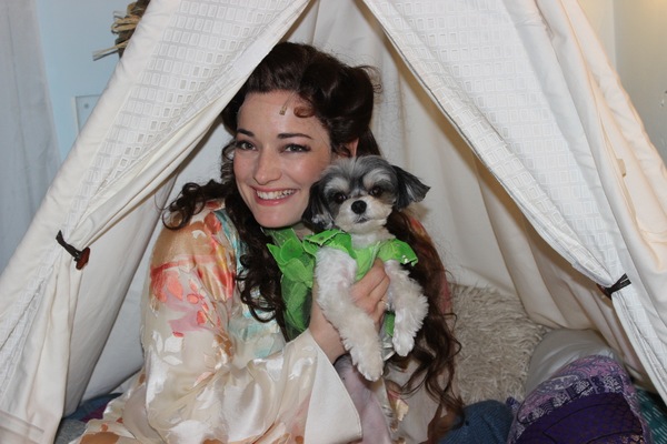 Photo Flash: Tinkerbelle the Dog Visits Broadway's FINDING NEVERLAND Image