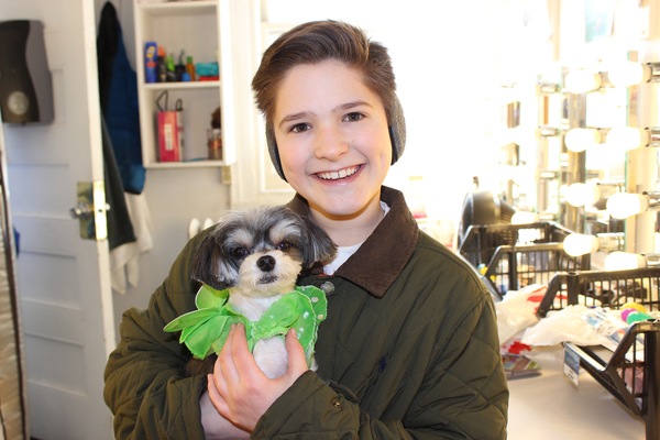 Photo Flash: Tinkerbelle the Dog Visits Broadway's FINDING NEVERLAND Image