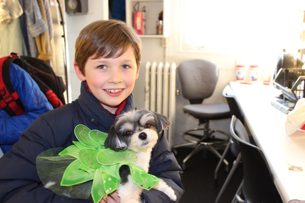 Photo Flash: Tinkerbelle the Dog Visits Broadway's FINDING NEVERLAND 