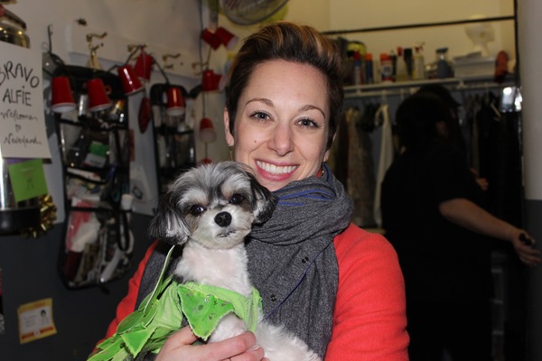 Photo Flash: Tinkerbelle the Dog Visits Broadway's FINDING NEVERLAND Image