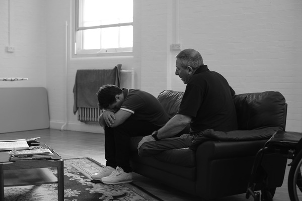 Photo Flash: In Rehearsal for BLUE ON BLUE at the Tristan Bates Theatre 