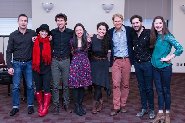 The cast with Jackie Vanderbeck and Will Johnson Photo