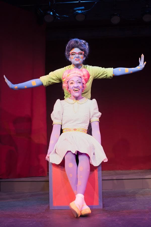 Shelby Ringdahl as Ms. Square and Tyla Collier as Lily Polkadot  Photo