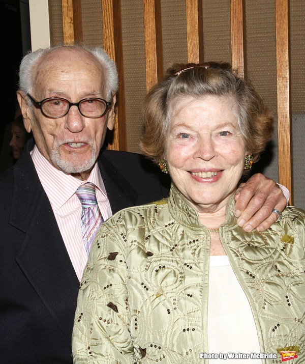 Eli Wallach & Anne Jacksonattending  the York Theatre Company's 'enter laughing' The  Photo