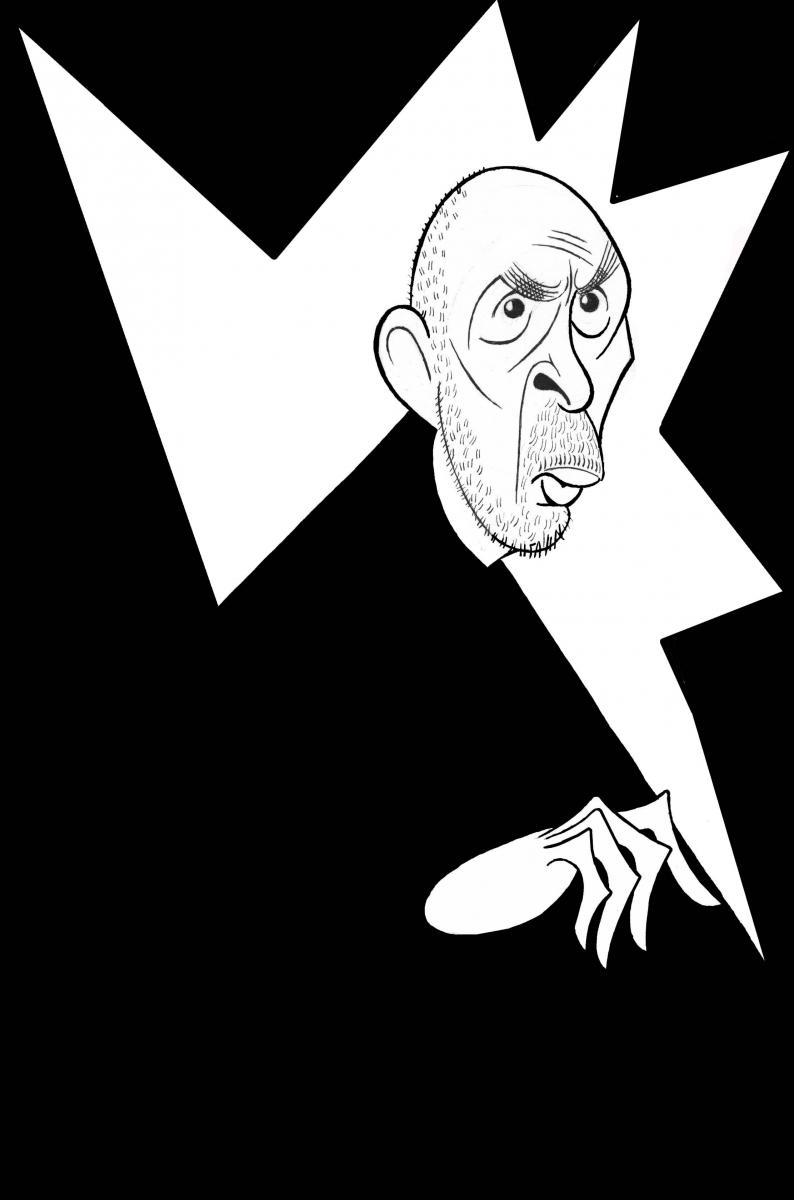 BWW Exclusive: Ken Fallin Draws the Stage -Frank Langella in THE FATHER Image