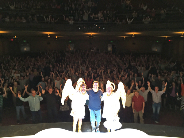 Photo Flash: Sean Hayes Snaps Audience Selfie Following AN ACT OF GOD's Final Show in San Francisco  Image