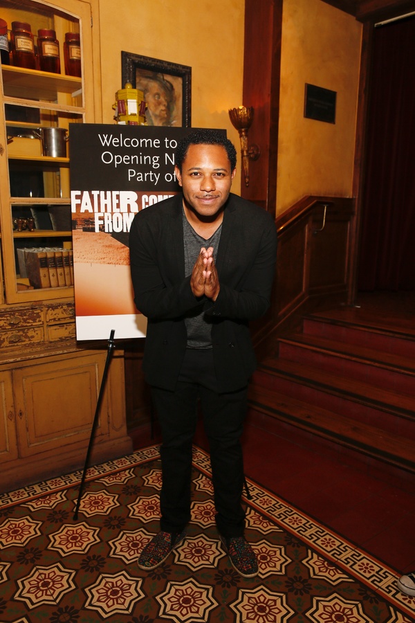 Cast member Larry Powell poses during the party for the opening night performance of  Photo