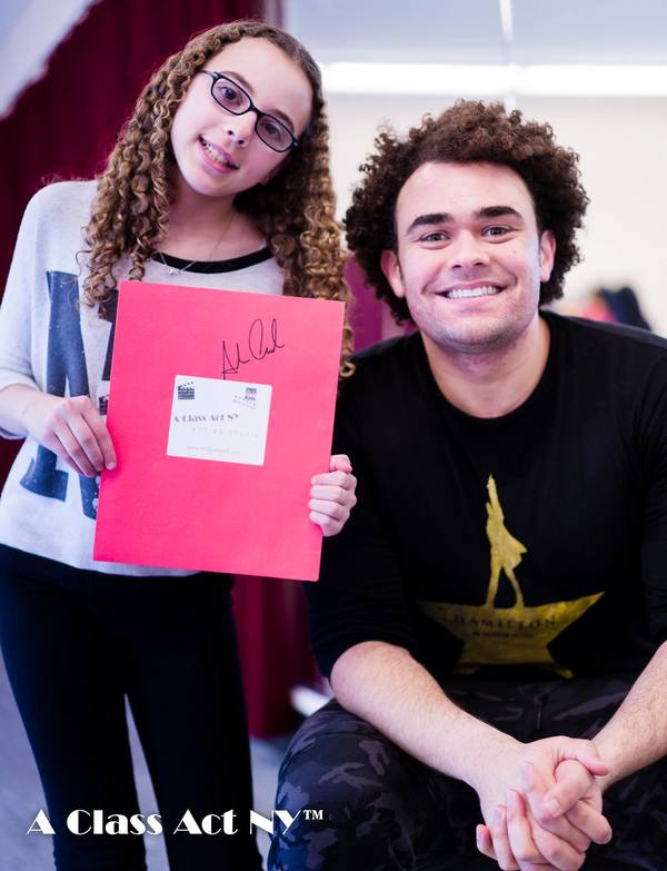 HAMILTON's Andrew Chappelle signed autographs during the workshop Photo
