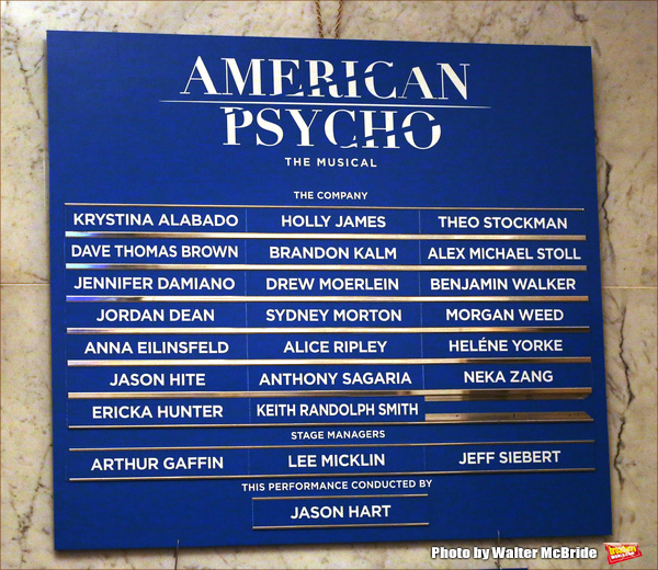 Photo Coverage: AMERICAN PSYCHO Begins Its Broadway Killing Spree- Inside the Opening Night Bows! Image
