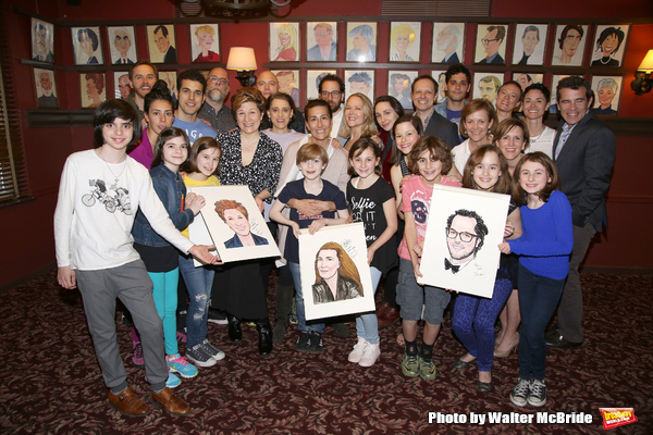 Jeanine Tesori, Lisa Kron, and Sam Gold with the cast Photo