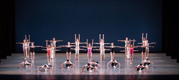 Miami City Ballet dancers in SYMPHONY IN THREE MOVEMENTS. Choreography by George Bala Photo