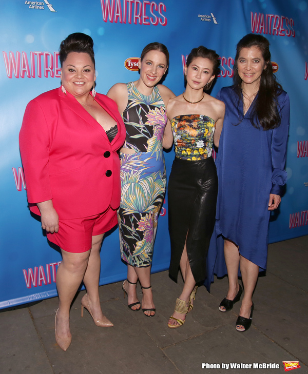 Keala Settle, Jessie Mueller, Kimiko Glenn and Diane Paulus  Photo