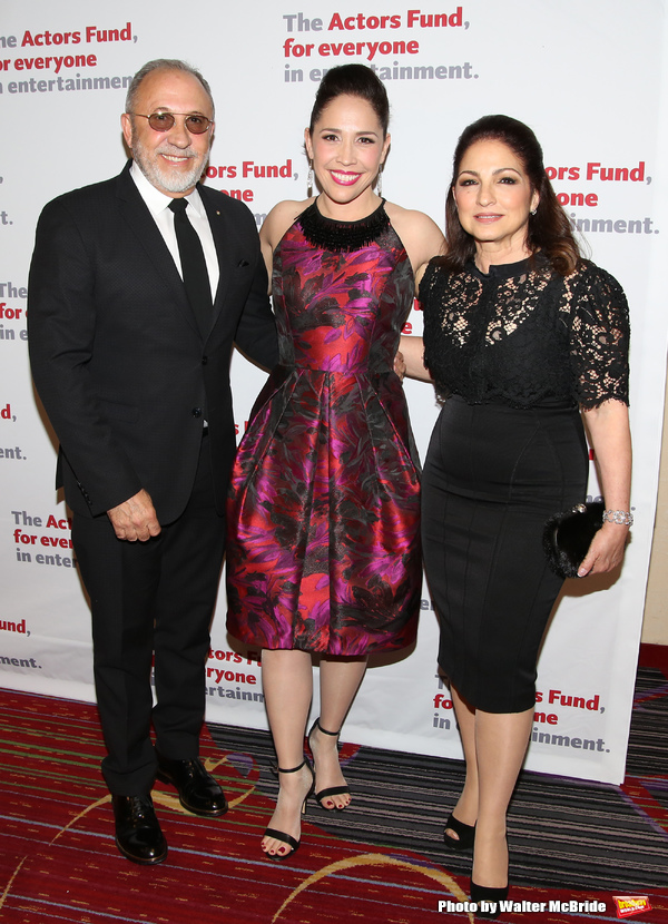 Emilio Estefan, Andrea Burns and Gloria Estefan  Photo