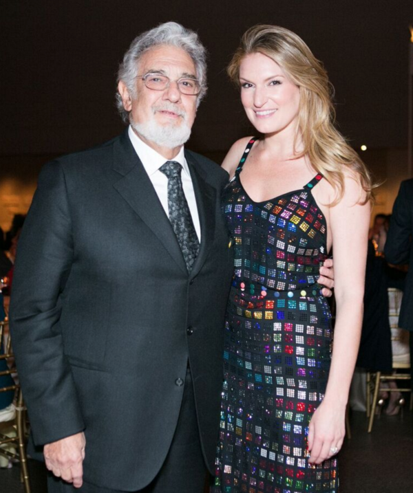 Placido Domingo, Sarah Arison Photo