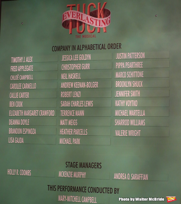 Photo Coverage: The Tucks Have Arrived! Go Inside TUCK EVERLASTING's Opening Night Bows Image