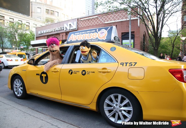 Photo Coverage: Trekkie Monster Debuts the New AVENUE Q Taxi! Image
