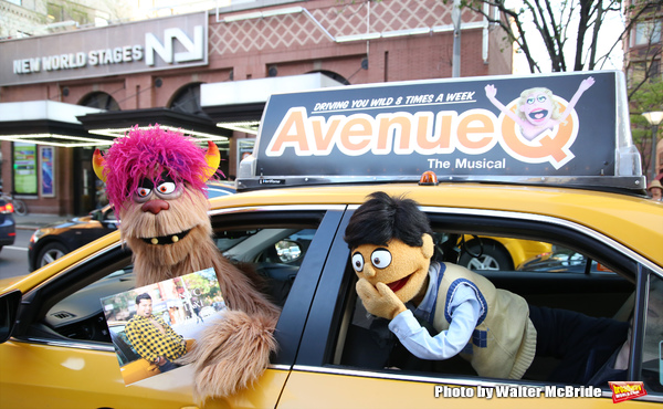 Photo Coverage: Trekkie Monster Debuts the New AVENUE Q Taxi! Image