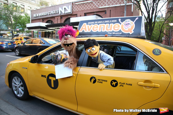   Trekkie Monster drives a New York City ' Trekkie Monster, showing off the new Taxi  Photo