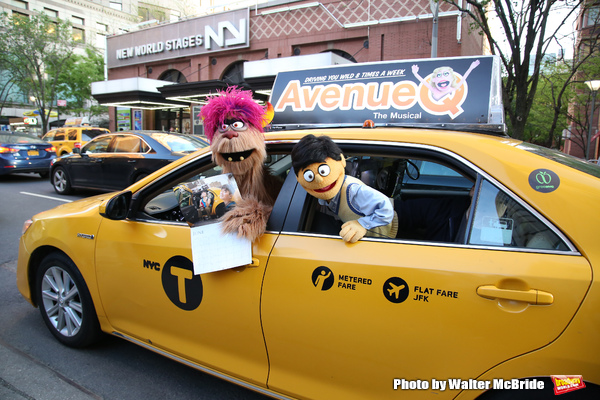 Photo Coverage: Trekkie Monster Debuts the New AVENUE Q Taxi! Image