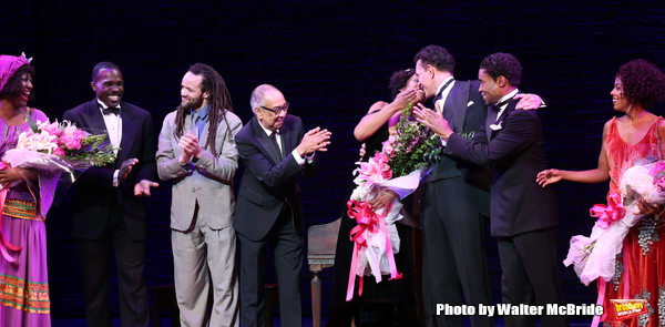 Amber Iman, , Joshua Henry, Savion Glover, George C. Wolfe, Audra McDonald, Brian Sto Photo