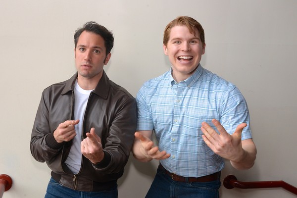 Nick Varricchio as Fonzie and Herb Porter as Richie Cunningham Photo