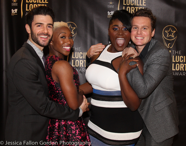 Adam Kantor, Cynthia Erivo, Danielle Brooks and Jonathan Groff Photo