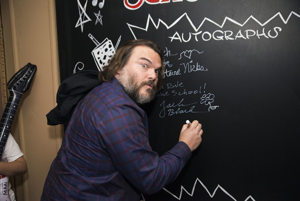 Photo Flash: Jack Black & Paul Rudd Visit Broadway's SCHOOL OF ROCK! Image