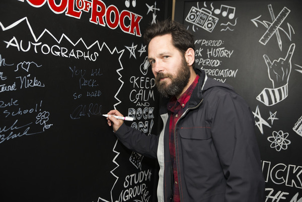 Photo Flash: Jack Black & Paul Rudd Visit Broadway's SCHOOL OF ROCK! Image