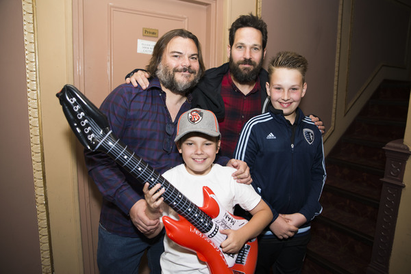 Photo Flash: Jack Black & Paul Rudd Visit Broadway's SCHOOL OF ROCK! Image