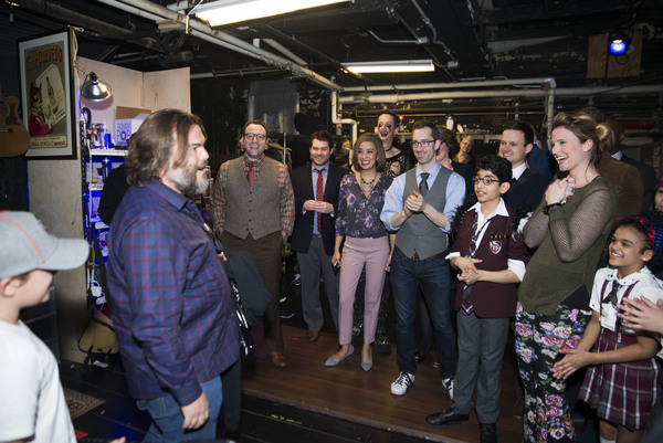 Photo Flash: Jack Black & Paul Rudd Visit Broadway's SCHOOL OF ROCK! Image