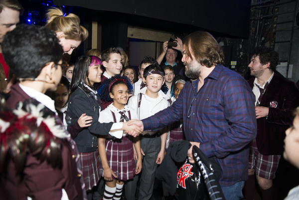 Photo Flash: Jack Black & Paul Rudd Visit Broadway's SCHOOL OF ROCK! Image