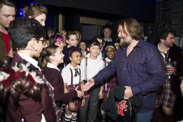 Photo Flash: Jack Black & Paul Rudd Visit Broadway's SCHOOL OF ROCK! Image