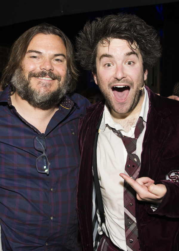 Photo Flash: Jack Black & Paul Rudd Visit Broadway's SCHOOL OF ROCK! Image