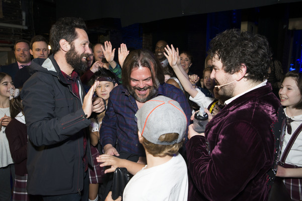 Photo Flash: Jack Black & Paul Rudd Visit Broadway's SCHOOL OF ROCK! Image