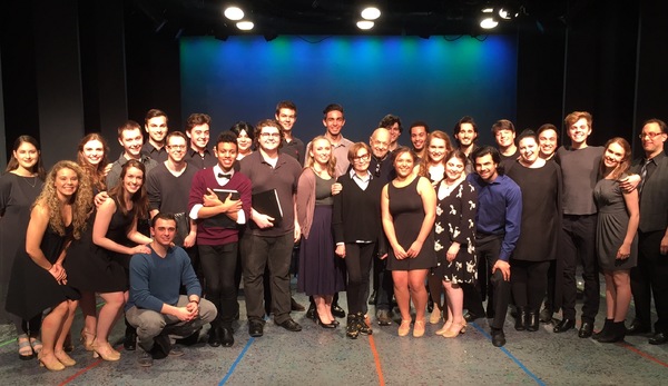Photo Flash: Charles Strouse Visits MARTY Reading at Marymount Manhattan College Image