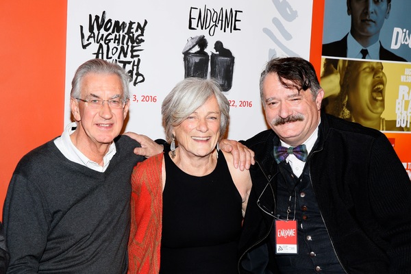 Barry McGovern, Anne Gee Byrd and scenic designer John Iacovelli Photo