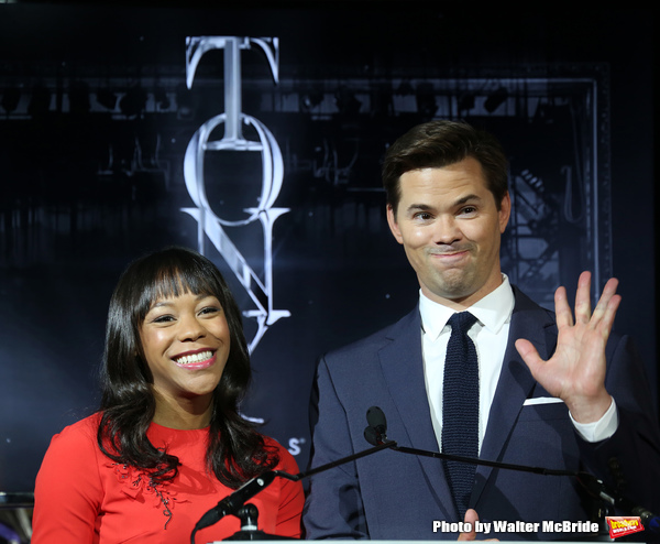 Photo Coverage: Andrew Rannells and Nikki M. James Announce the 2016 Tony Nominations! Image