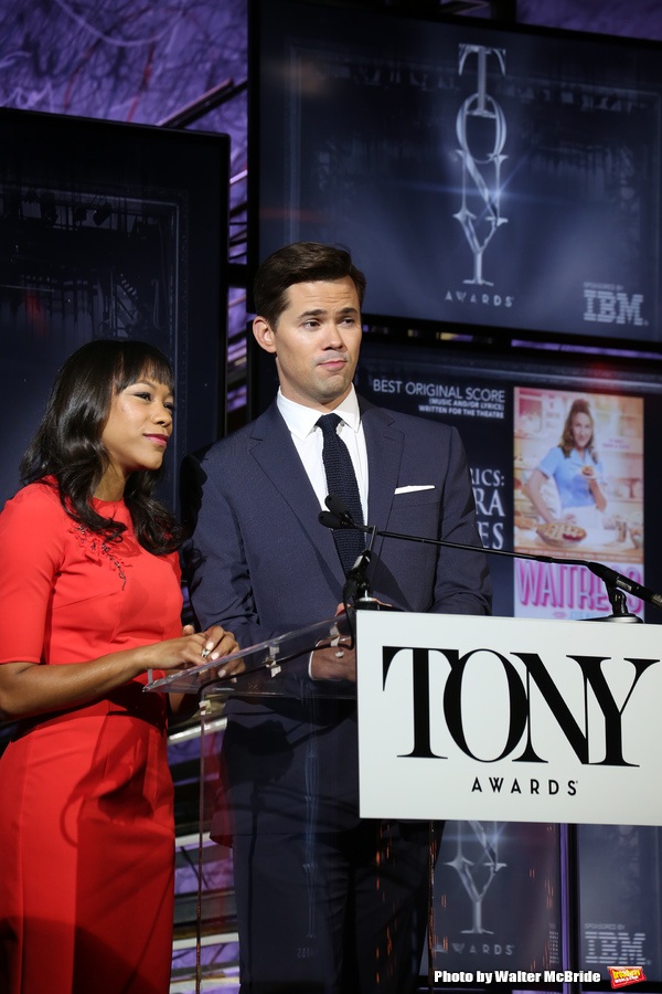 Photo Coverage: Andrew Rannells and Nikki M. James Announce the 2016 Tony Nominations! Image
