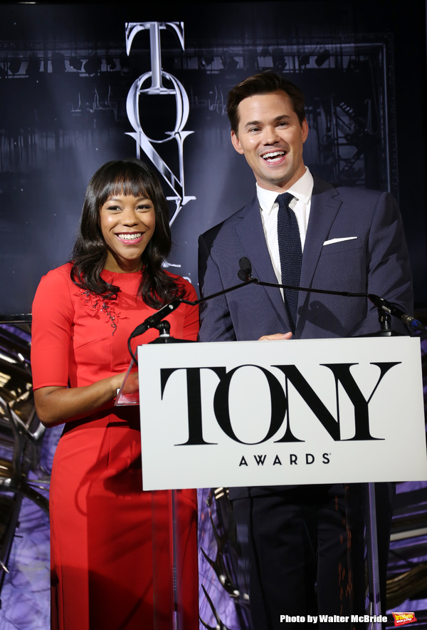 Photo Coverage: Andrew Rannells and Nikki M. James Announce the 2016 Tony Nominations! Image
